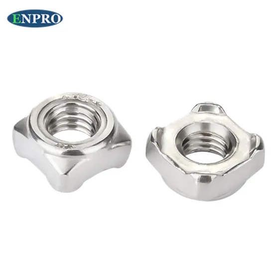 China Wholesale Enpro High Quality Stainless Steel Galvanized Carbon Steel DIN 928 Square Weld Nuts